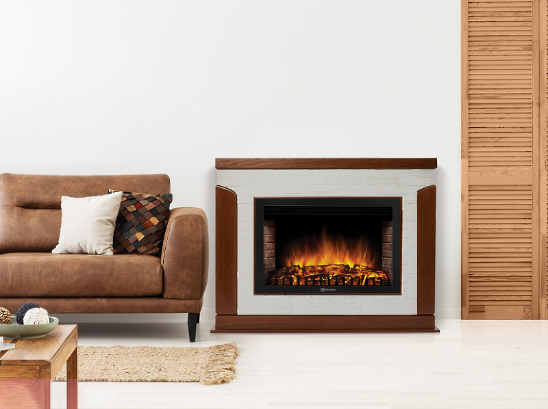 Портал Firelight Prestigio 30 камень белый, шпон дуб — изображение 4