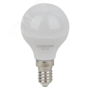 Лампа светодиодная LED 7Вт Е14 4000К 600Лм шар 220В (замена 60Вт) OSRAM